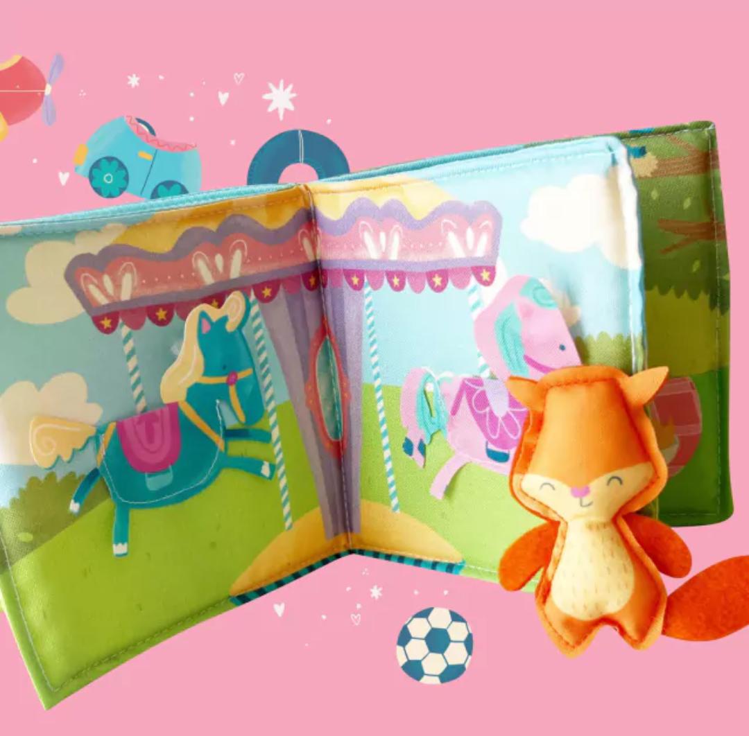 A jugar - Mini libro de escenas de tela sensorial A jugar - Mini libro de escenas de tela sensorial